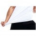 White Quick Drying Line Printed Tight Fitness Sleeveless T-shirt Men's Running Training Sport Vest
