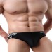 Drawstring Solid Color Swimwear Underwear Briefs for Men