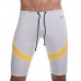 Casual Skinny Swimming Drawstring Shorts Knee Length Trunks For Men