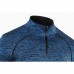 Men's Sportswear Long Sleeve Zipper Neck T-Shirts Stretch Fitness Tight Quick-drying Warm Blazer