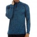 Men's Sportswear Long Sleeve Zipper Neck T-Shirts Stretch Fitness Tight Quick-drying Warm Blazer