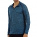 Men's Sportswear Long Sleeve Zipper Neck T-Shirts Stretch Fitness Tight Quick-drying Warm Blazer