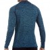 Men's Sportswear Long Sleeve Zipper Neck T-Shirts Stretch Fitness Tight Quick-drying Warm Blazer