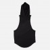 Men Cotton Sleeveless Mesh Breathable Hooded Gym Tops