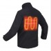 Outdoor Mens Heated Battery Jacket Cordless Heat Coat Motorcycle Winterwear