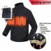 Outdoor Mens Heated Battery Jacket Cordless Heat Coat Motorcycle Winterwear