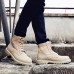 T02 Outdoor 14CM Men Martin Leather Mid-calf Boots Military Desert Casual Working Army Hiking Shoes