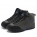 Outdoor Men Shoes Breathable Climbing Waterproof Anti-slip Plush Flexible Hiking Sneakers