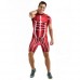 Summer Outdoor Cycling Riding  Set Bikes Trousers Silicone Shirts+Shorts Suit Short Sleeve