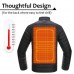 USB Charging Intelligent Heating Cotton Jacket Winter Jacket Keep Warm Coat