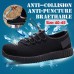 TENGOO Men's Safety Shoes Waterproof Work Shoes Running Hiking Camping Shoes Non-Slip Soft
