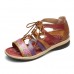 Women's Leather Sandals Flat Shoes Summer Shoes Comfortable Flat Shoes Platform