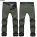 Winter Women Men Soft Shell Pants Waterproof Hiking Fleece Windproof Skiing Snowboard Trousers