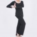 Plus Size Women Yoga Suits Sports Fitness Yoga Clothing Set Modal Bunched Stitching Sportswear