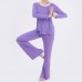 Plus Size Women Yoga Suits Sports Fitness Yoga Clothing Set Modal Bunched Stitching Sportswear