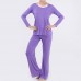 Plus Size Women Yoga Suits Sports Fitness Yoga Clothing Set Modal Bunched Stitching Sportswear