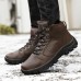 TENGOO Men's Winter Fluff Snow Boots Keep Warm Hiking Outdoor Sport Shoes Sneakers