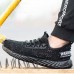 TENGOO Men's Safety Shoes Quick Drying Steel Toe Non-Slip Anti-Smashing Hiking Camping Fishing Work Shoes