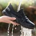 TENGOO Men's Safety Shoes Quick Drying Steel Toe Non-Slip Anti-Smashing Hiking Camping Fishing Work Shoes