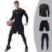 Mens PRO Compression Quick-drying Skinny Fit Training Fitness Three-piece/Two-piece Sport Suit
