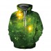 Unisex 3D Hoodies Sweatshirt  Gift Green Forest Pullover Casual Hooded Tracksuit  Drawstring Sweater