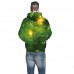 Unisex 3D Hoodies Sweatshirt  Gift Green Forest Pullover Casual Hooded Tracksuit  Drawstring Sweater