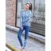 SABOLAY New Style Blue Quick Dry Sunscreen Female Yoga Fitness Snorkeling Diving Surfing Tight Pants