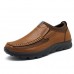 Men's Soft Sneakers Leather Waterproof Outdoor Shoes Casual Work Walking Running Shoes Fishing Shoes