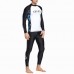 Men's Skinny Patchwork Wter Protective Diving Suit Swimsuit for Men Swimwear