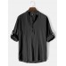 Mens Solid Color High Low Basics Cotton Long Sleeve Henley Shirts