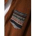 Mens Vintage Chevron Pattern Chest Pocket Corduroy Long Sleeve Shirts