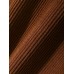 Mens Vintage Chevron Pattern Chest Pocket Corduroy Long Sleeve Shirts