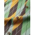Mens Color Block Contrast Geometric Lapel Short Sleeve Shirt