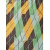 Mens Color Block Contrast Geometric Lapel Short Sleeve Shirt
