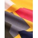 Mens Color Block Contrast Lapel Short Sleeve Shirt