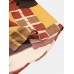 Mens 100% Cotton Color Block Contrast Lapel Short Sleeve Shirt