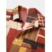Mens 100% Cotton Color Block Contrast Lapel Short Sleeve Shirt