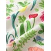 Mens Flower Print Revere Collar Short Sleeve Shirt