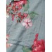 Mens 100% Cotton Flower Print Pocket Lapel Shirt