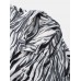 Mens Wave Stripe Pocket Lapel Short Sleeve Shirt