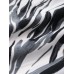 Mens Wave Stripe Pocket Lapel Short Sleeve Shirt