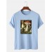 Mens Mushroom & Frog Graphic 100% Cotton Community Spirit Short Sleeve T-Shirts