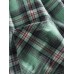 Mens Plaid Button Up Lapel Cotton Long Sleeve Shirts With Pocket