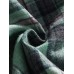 Mens Plaid Button Up Lapel Cotton Long Sleeve Shirts With Pocket