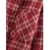 Mens Classic Plaid Button Up Chest Pocket Long Sleeve Preppy Shirts