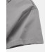 Mens Simple Emojis Print Button Up Casual Short Sleeve Shirts