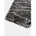 Mens Designer Plants Leaves Lapel Short Sleeve Casual Shirt