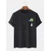 Mens Cute Cartoon Panda Printed 00% Cotton Short Sleeve T-Shirts