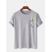Mens Cute Cartoon Panda Printed 00% Cotton Short Sleeve T-Shirts