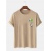 Mens Cute Cartoon Panda Printed 00% Cotton Short Sleeve T-Shirts